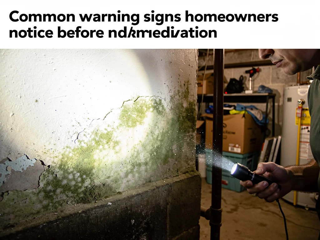 Common warning signs homeowners notice before mold remediation
